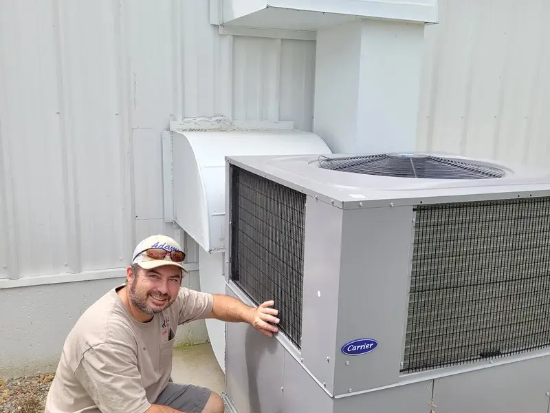 Commercial unit installed